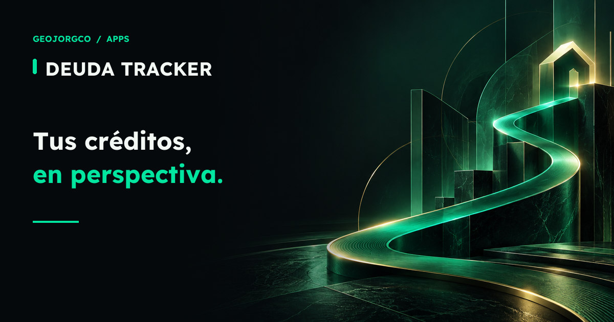 Deuda Tracker: tus créditos en perspectiva; ilustración en verde