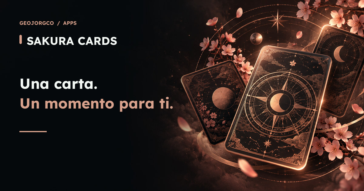 Sakura Cards: una carta, un momento para ti; ilustración de cartas y flores